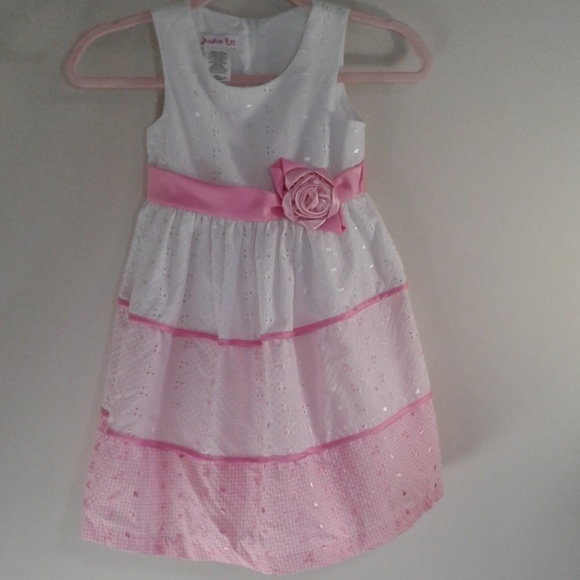 jessica ann Other - Jessica Ann sz 6 pink/white dress gingham w/embroi